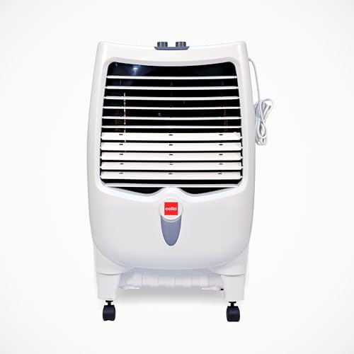 CELLO Gem 35 Litres Heavy Duty Vertical Commercial Air Cooler | High-Density Honeycomb Cooling Pads, Auto-Fill Water Technology, Powerful Air Flow | Long Life Air Cooler For Office & Personal Use
