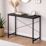 Amazon Brand – Solimo Study Table for Home Office | Engineered Wood Computer Desk | Compact & Sturdy Desk for Small Spaces | Black | L 90 x W 61.5 x H 75 cm