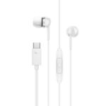 Sennheiser CX 80U Wired in-Ear Earphones with in-Line Microphone, One Button Smart Control, Lightweight Design, USB Type-C, 3 Ear Tip Sizes, 1Y Warranty, Voice Control, White