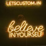 Personalized LED Neon Light for Home, Custom Name Light for Room, Aesthetic Wall Decor, Unique Art Gift for Him, Her, Kids, Boys, Girls (1 Letter, 6×6 inches)