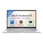 ASUS Vivobook 15 (2026),Intel Core 5 120U,(i5-14th Gen),Fingerprint Sensor,8GB RAM,512GB SSD,FHD,15.6″(39.6 cm),Win 11,M365 Basic(1Y),Office 24,Cool Silver,1.7 Kg,X1504VAP-IN011WS,Thin & Light Laptop