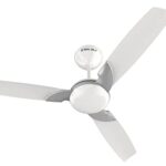 Bajaj Harrier NXG EE 1200MM 1 Star Rated Ceiling Fans For Home | BEE Stars Rated Energy Efficient Ceiling Fan | Anti-Viral & Anti-Bacterial | High Air Delivery | 2-Yrs Warranty 【White & Silver】