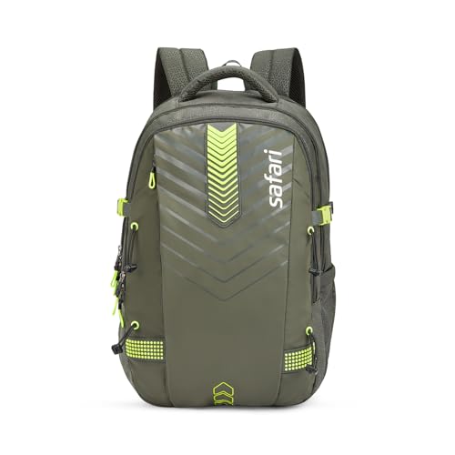 Safari Expand 43L Laptop Backpack Bag for Man and Women, Large School Bags for Boys & Girls, Expandable Overnighter Casual Hiking Men’s Travel Bag with Rain Cover, Compression Straps, Bottle holder