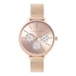 French Connection Analog Rose Gold Dial Women’s Watch-FC150RGM