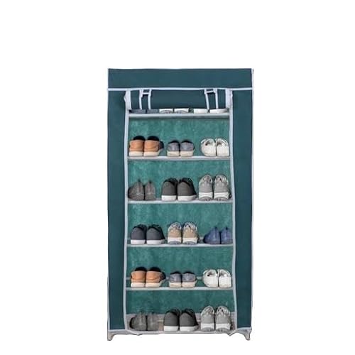 Compact Shoe Organizer Stand for Small Space and Easy Home Arrangement Green