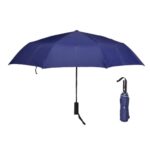 Amazon Basics 3-Fold Travel Umbrella – Sophisticated Auto-Open Auto-Close Mechanism, Large 42 inch Canopy, RainProof & UV Protection|Ideal for Men & Women | Stylish, Durable, and Functional Design