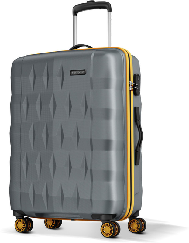ARISTOCRAT Comet Trolley Bag, Large Hard Luggage, Check-in Suitcase 8 Wheels – 30 inch