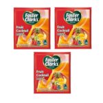 Foster Clark Fruit Cocktail Flavored Powder Drink 20g Packet – Makes 1.5L (3 x 20g) | Imported Drink Mixes | Rich Beverage Mix for Instant Refreshment