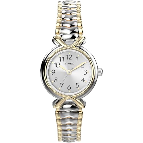 TIMEX Main Street Round 25mm White Dial Analog Women Watch – T21854UJ