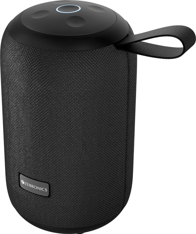 ZEBRONICS Music bomb i10,12hrs Playback, Dual Drivers, BT v5.4, USB , AUX, Type-C Charging 16 W Bluetooth Speaker(Black, Stereo Channel)