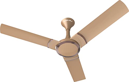Bajaj Stylo 12S2 1200MM (48″) Ceiling Fans for Home | BEE-2 Star Rated Energy Efficient Fan | SUPER 5TUFF TECHNOLOGY™ | SumoTuff Blades | High Air Delivery & High Speed | 5-Yrs Warranty 【Amber Gold】