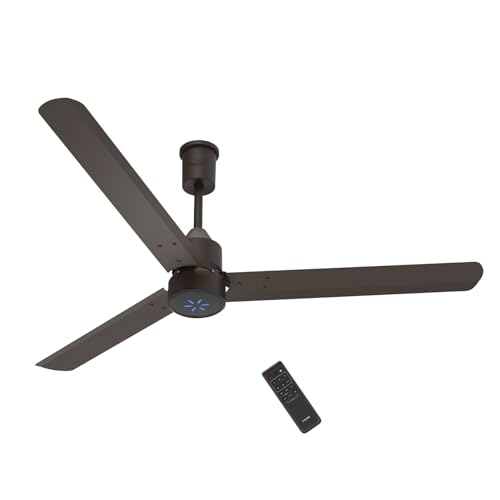 V-Guard Zenair Pro BLDC1200mm Ceiling Fan|LED Speed Indicator |Matte Brown