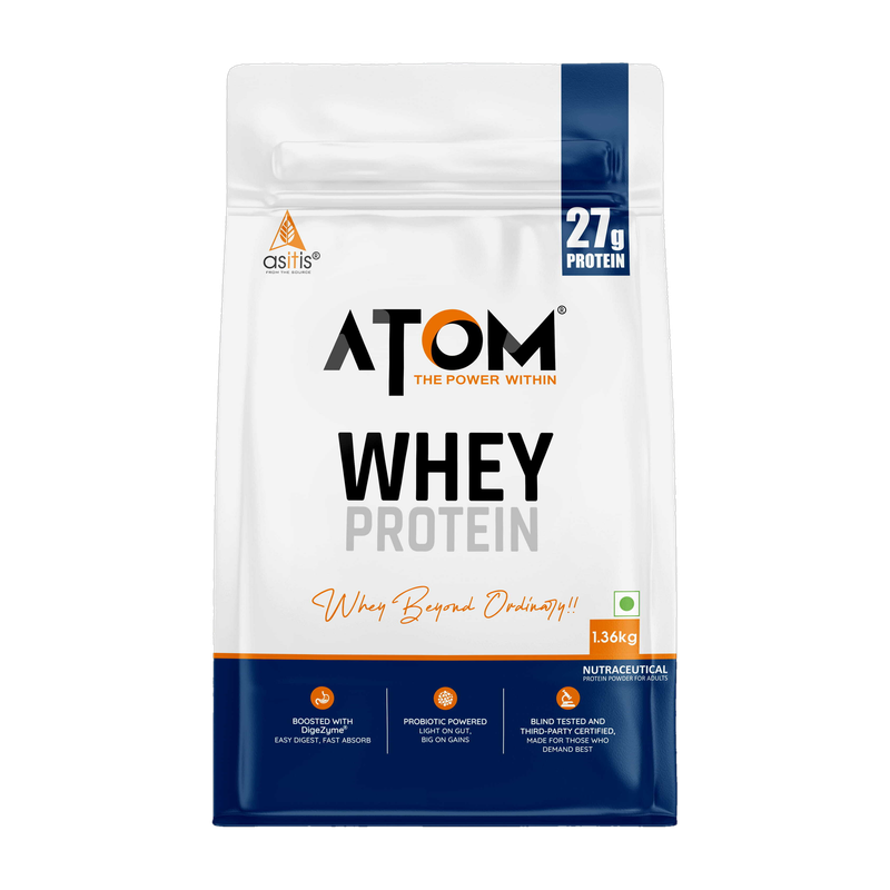 AS-IT-IS Nutrition ATOM Whey Protein(1.36 kg, Double Rich Chocolate)