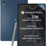 MOTOROLA Pad 70 Pro In box Moto active sylus 8 GB RAM 256 GB ROM 13 inch with Wi-Fi Only Gaming Tablet (PANTONE Titan)