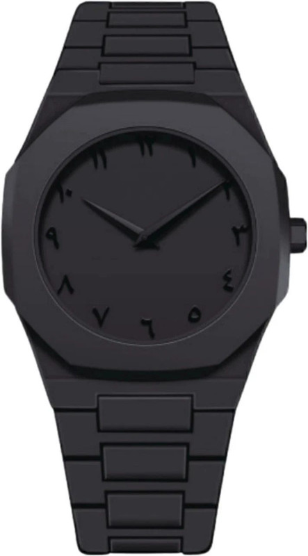 SABR Modern Arabic Numeral Watch with Polycarbonate Band, Octagonal Case, for Men Black Minimalist Watch with Arabic Numerals Modern Wrist Watch Analog Watch – For Men & Women