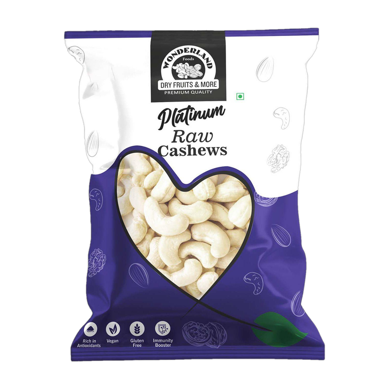 WONDERLAND Premium Raw White Cashews(1 x 1 kg)
