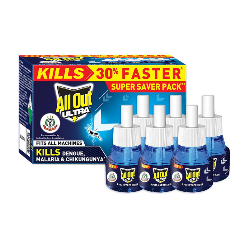 All Out Ultra Mosquito Vaporiser Refill(6 x 45 ml)