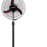 Kenstar Wind Speed Ultra MRN | Adjustable Height with 2 Year Warranty Ultra High Speed 400 mm Pedestal Fan(Maroon, Black | Pack of 1)