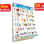 All in One English ABCD Chart For Kids (20 Charts ) 38 x 52 cm – Children Spiral Wall Picture Chart Including Alphabet Charts for kids learning 2 + … | Return gift for birthday party for kids