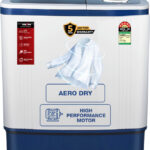 Kenstar 6.5 kg 5Star Rated Energy Efficient Motor With 1350RPM, Aero Dry Function , Magic Lint Filter Semi Automatic Top Load Washing Machine Blue, White(KSSA655NNNDB)