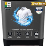 FOXSKY 8.5 kg Semi Automatic Top Load Washing Machine Black(FS-SATL8500W)