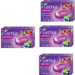 FIAMA Gel Bar Blackcurrant and Barberry Soap Each 125 gm(4 x 125 g)