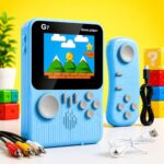 VikriDA G7 Retro Handheld Game Console | 3.5-Inch LCD Colour Screen | 666 Built-in Games | Gamepad Support | Mini Ultra-Thin Portable Gaming Player | Multicolour