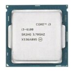Core i3 6098/6100/6300/6320 6th Generation, 3.2/3.3/3.6/3.7/3.8/3.9 GHz, LGA 1151 Socket, 2 Cores, 4 Threads, 3/4 MB Cache, Desktop Processor, 1 Year Warranty (Silver)