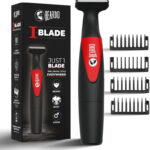 BEARDO I-Blade Body | Beard, Hair, Groin One Blade, No Nicks & Cuts, Trimmer For Men | Trimmer 150 min  Runtime 4 Length Settings(Black)