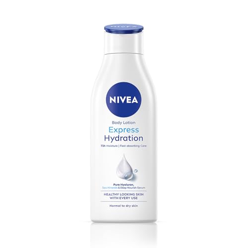 NIVEA Body Lotion For Men & Women, Express Hydration, for Fast Absorption, 200 ml