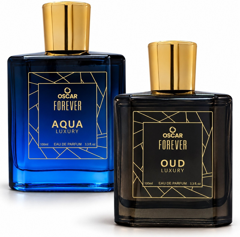 OSCAR Forever Luxury Aqua & Oud Premium Perfume Combo, Strong & Long Lasting Fragrance Eau de Parfum – 200 ml(For Men & Women)
