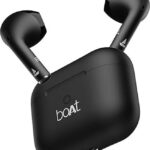 boAt Airdopes Alpha,35H Battery, 13mm Drivers,ENx, App Support Bluetooth(Jet Black, In the Ear)