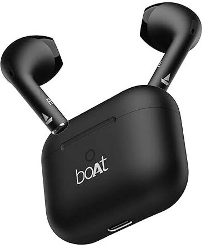 boAt Airdopes Alpha,35H Battery, 13mm Drivers,ENx, App Support Bluetooth(Jet Black, In the Ear)