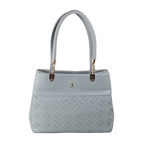 Mochi Light Blue Faux Leather Premium Zipper Casual Shoulder Bag For Women (66-7210)