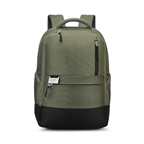 Skybags Nero 20L Laptop Backpack (Upto 15″), 2 Compartments, Green