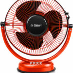 Flipkart SmartBuy Atomic300 with 2 Year Warranty High Air Delivery, Ultra High Speed 300 mm Table Fan(Orange Black | Pack of 1)