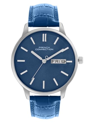French Connection Versa Blue Round Dial Mens Analogue Watch FCN065UL