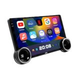 JXL 10.1 Inch Android Car Stereo | Double Din, DSP, 2K Ultra HD Display | TS10 Processor | 4GB RAM 64GB ROM | Wireless Apple Car Play, Android Auto | Dual Knob Split Touchscreen | Bluetooth GPS Wi-Fi