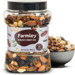 Farmley Mix Dry Fruit – Panchmeva -Almond,Cashew,Dates,Black Raisin,Green(1 x 905 g)