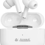 Aroma NB121 Pro Pods2 Upto 40 H Playtime*, ENC with3D Spatial Audio, Dual Pairing Bluetooth(Ivory White, True Wireless)