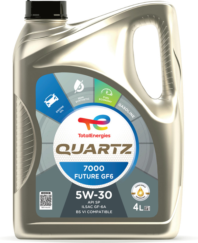 Total Energies Quartz Future 7000 5W-30 Synthetic Blend Engine Oil(4 L)