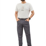 dnx Regular Fit Men Grey Trousers