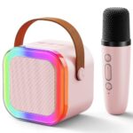 Kids Karaoke Machine for Girls: Professional Wireless Mini Portable Bluetooth Speaker with Microphone – Kids Music Singing Toys for 4,5,6,7,8,9,10 Year Old Girl Boy Christmas Birthday Gift Ideas
