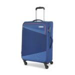 American Tourister Mystic | Luggage Trolley Bag (83 cm) | 360° 4 Wheel Travel Luggage | 1 Compartments | Soft Luggage Polyester Expandable Suitcase | Combination Lock | 3 Years Warranty | Dutch Blue