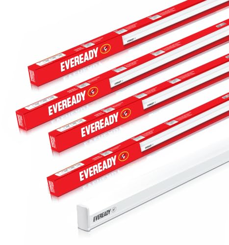 EVEREADY 20W Ultraslim LED Batten/Tubelight, Home & Office, Pack of 4