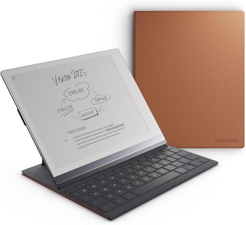 reMarkable 2 Type Folio – Brown | Keyboard for The rM 2 Paper Tablet | US English | Not Compatible with Paper Pro (Tablet Not Included)