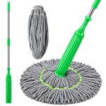 2-in-1 Self Wringing Floor Mop – Durable Plastic, Multicolor, Easy‑Grip Handle, Wet & Dry Cleaning for Tile, Wood, Laminate & Vinyl Floors – Ideal for Home, Kitchen, Bathroom & Office