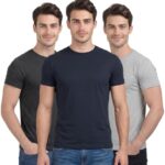 Scott International Men’s Regular Fit T-Shirt | Men’s T-Shirt | Tshirt for Man | Pack of 3 Tshirts | Tshirt for Men Stylish | Round Neck Tshirts Multicolour