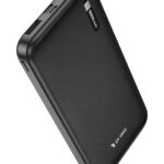 10000mAh Power Bank Portable Slim Design with Dual USB Port Lithium Polymer Battery Compatible with iPhone, Samsung, OnePlus & All Smartphones- Black