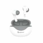 Candytech Vibe TWS with 13mm Dynamic Sound Driver & Signature Sound & True Bass,30 Hrs Playtime, Touch Controls, Google & Siri Assistant Type C Fast Charging (White Grey)